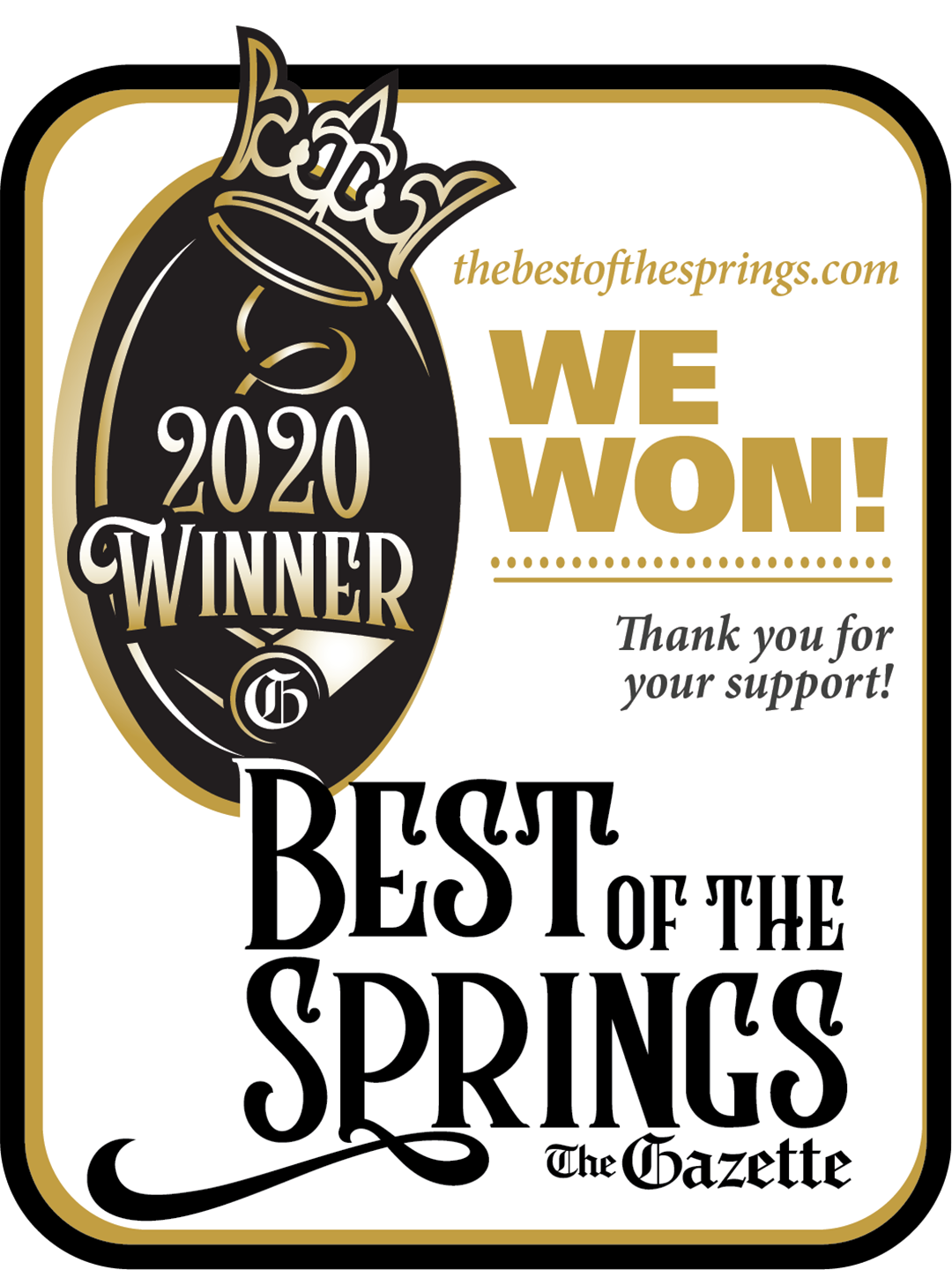 Alpine Contracting - 2020 Winner Best of the Springs logo