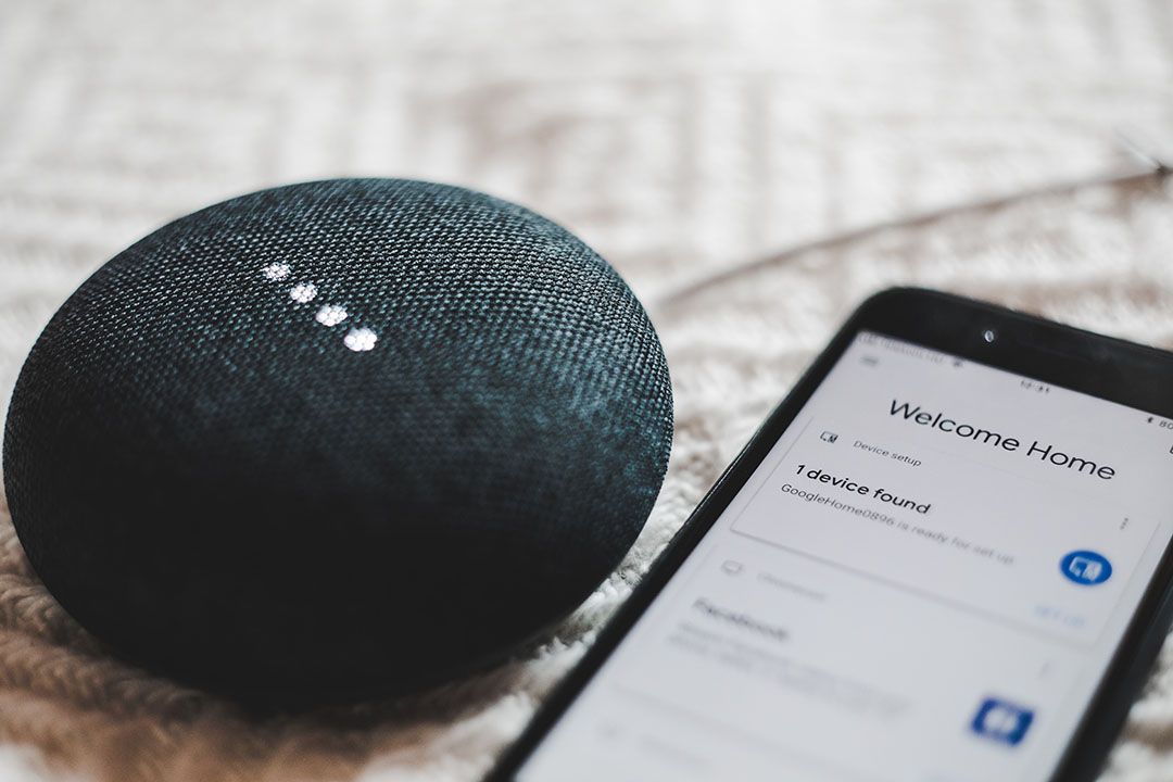 Amazon Alexa and a smartphone.