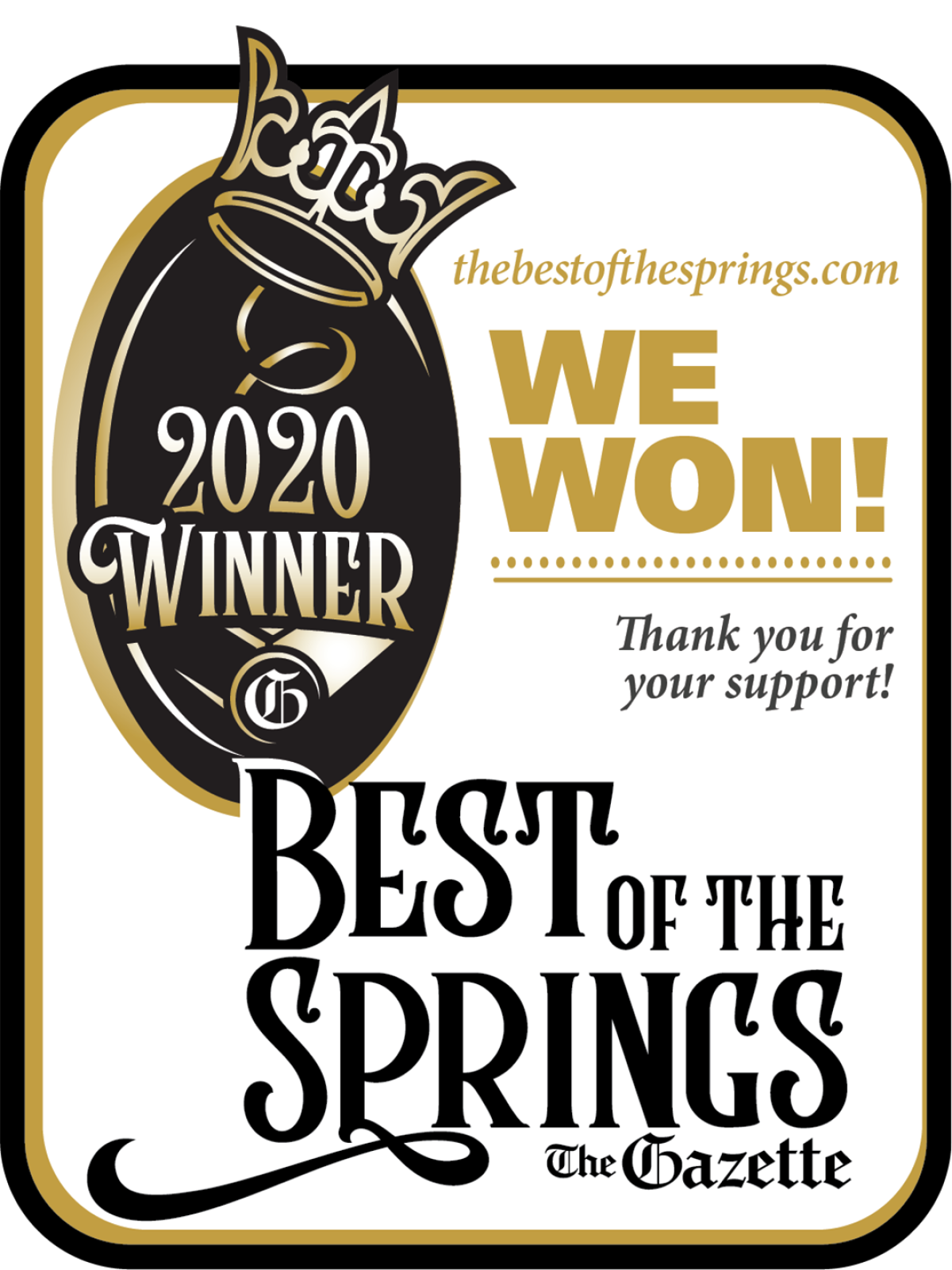 Alpine Contracting - 2020 Winner Best of the Springs logo